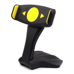 Universal Desk Table Tablet Mount Stand Holder (Black Yellow)